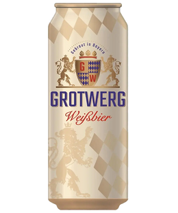 Упаковка пива Grotwerg "Weisbier", 0,5л х 24шт. 000005157 фото