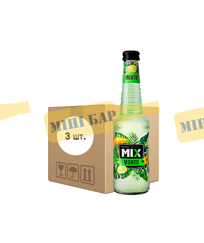 Упаковка слабоалкогольного напою MIX &laquo;Mojito&raquo;, 0,33л х 3шт. 000005945 фото