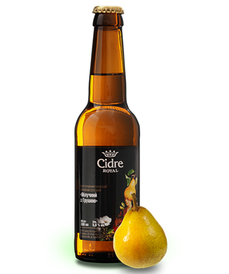 Упаковка сидра "Cidre Royal с Грушей", 0,33л х 12шт. 000001412 фото