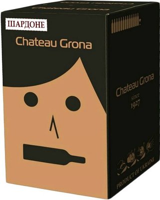 Вино Шато Грона "Шардоне" белое сухое, 10л 000000778 фото