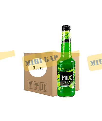Упаковка слабоалкогольного напою MIX &laquo;Vodka Cactus & Green Apple&raquo;, 0,33л х 3шт. 000005943 фото