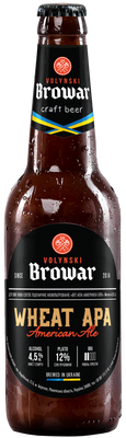 Упаковка нефильтрованного пива Волынский Бровар "Wheat APA", 0,35л х 12шт. 000003222 фото