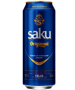 Упаковка пива Saku Originaal, 0,5л х 24шт. 000006230 фото