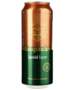 Упаковка пива Konigsbacher "Spezial Export", 0,5л х 24шт. 000005162 фото