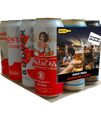 Набір чеського пива «Похмілля у Чехії», 12шт. х 0,5л 004N фото