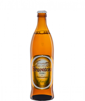 Упаковка пива Бердичевское "Пшеничное", 0,5л х 12шт. 000000843 фото