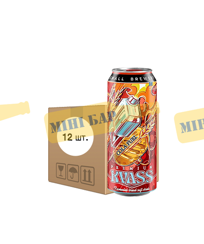 Квас хлібний Волинський Бровар "Cola Fuel", 0,5л х 12шт. 000005758 фото