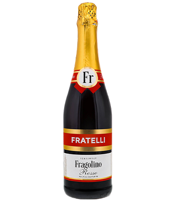 Упаковка игристого винного напитка "Фраттелли Фраголино Россо", 0,75л х 6шт. 000004022 фото