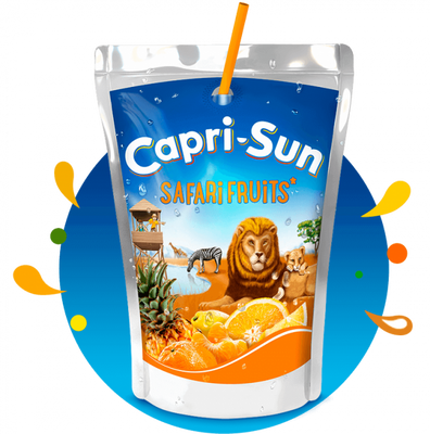 Упаковка соку Capri-Sun "Safari Fruits", 0,2л х 10шт. 000004242 фото