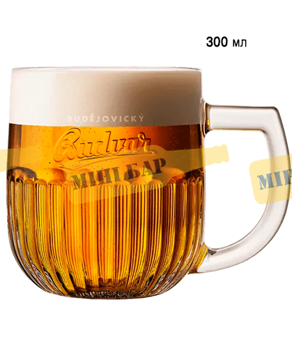 Подарунковий набір пива Budweiser 5шт. з/б х 0,5л + пивний кухоль 0,3л 000005401 фото