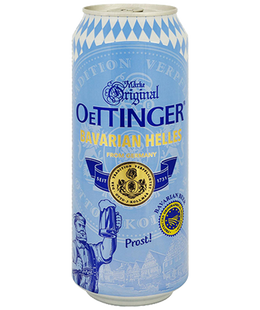 Упаковка імпортного пива Oettinger "Bavarian Helles", 0,5л х 24шт. 000005331 фото