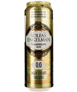 Упаковка безалкогольного пива Volfas Engelman &laquo;Lager&raquo;, 0,568л х 24шт. 000003845 фото