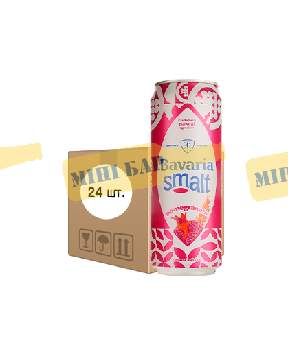 Упаковка безалкогольного пива Bavaria "Malt Pomegranate", 0,5л х 24шт. 000004200 фото
