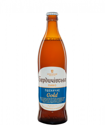 Упаковка пива Бердичевское "Пшеничное Gold", 0,5л х 12шт. 000003481 фото