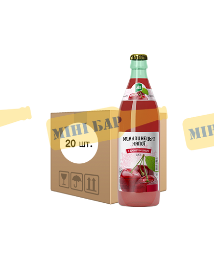 Упаковка Микулинецькі напої "Вишня", 0,5л х 20шт. 000001684 фото