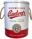 Подарунковий набір пива Budweiser, металевий круглий бокс + 8шт.скло х 0,33л 000005433 фото 1