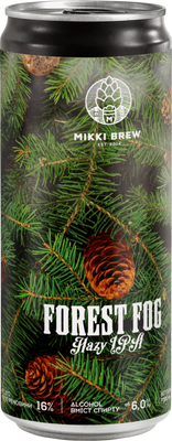 Упаковка пива MIKKI BREW "FOREST FOG", 0,33л х 6шт. 000003486 фото