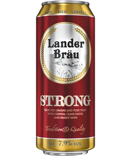 Упаковка імпортного пива LanderBrau "Strong", 0,5л х 12шт. 000002652 фото