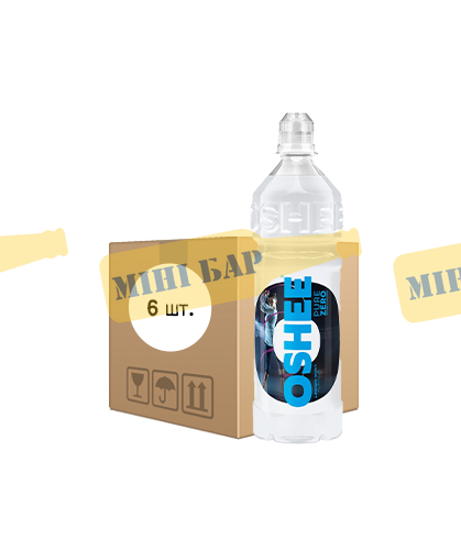 Упаковка спортивного напитка OSHEE "ZERO Sport Drink PURE", 0,75л х 6шт. 000004780 фото