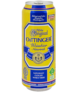 Упаковка імпортного пива Oettinger Weissbier, 0,5л х 24шт. 000005335 фото