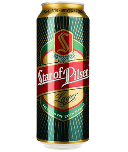 Упаковка пива Star of Pilsen "Lager", 0,5л х 12шт.  000005588 фото