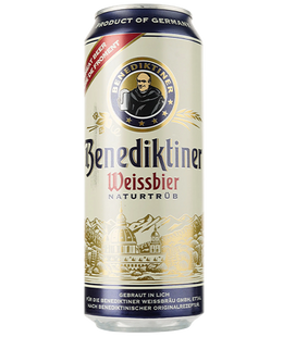 Упаковка пива Benediktiner "Weissbier", 0,5л х 24шт. 000002845 фото