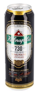 Упаковка імпортного пива Kalnapilis 7,30,  0.568л Ж/Б х 24шт. 000002498 фото
