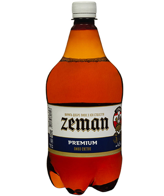 Упаковка пива Zeman "Premium" , 1л х 6шт. 000001867 фото