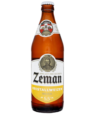 Упаковка пива Zeman "Kristallweizen Пшеничне ", 0,5л х 12шт. 000001591 фото
