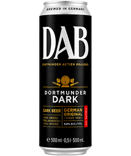 Упаковка пива DAB Dark темне, 0,5л х 24шт. 000002507 фото