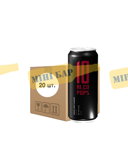 Упаковка збродженого напою Alco Pops &laquo;Iгрiтто&raquo;, 0,5л х 20шт. 000002907 фото